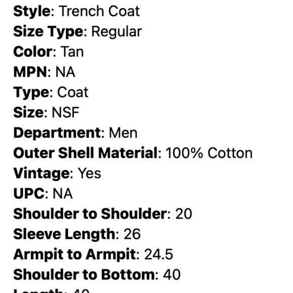 Vintage Authentic Men's Burberry Tan Trenchcoat - Picture 8 of 9